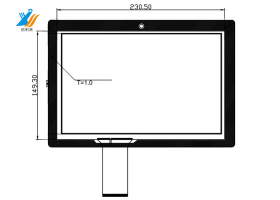 Özelleştirilebilir USB Kapasitatif Dokunmatik Panel 10.1 Inch Linux işletim sistemi