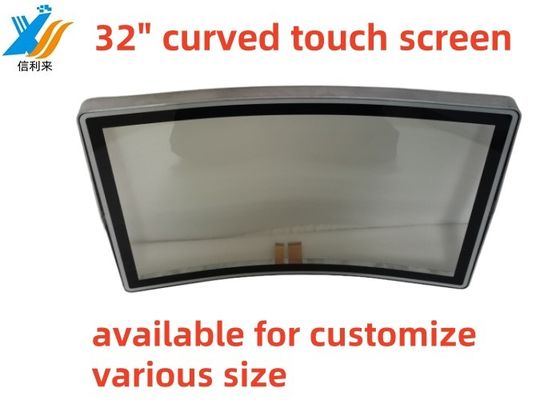 10 dokunuş özelleştirmek Eğri dokunuş ekran panel su geçirmez yağ geçirmez Anti-UV AR AF AG kalem dokunmatik LCD Ekran Ticari ekran için ekran Eğlence makineleri oyun jukeboxlar
