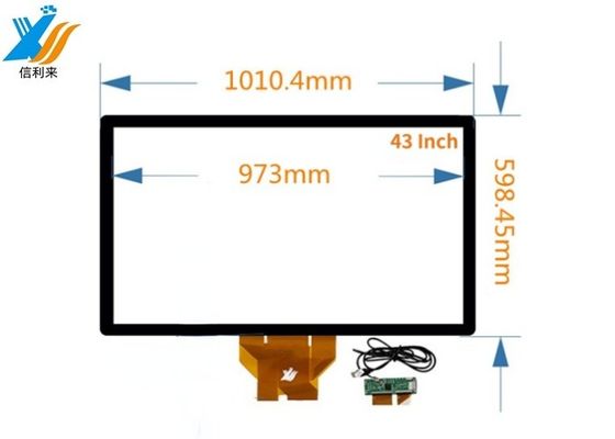 43" çoklu dokunmatik kapasitif dokunmatik panel BOE monitörü ile özelleştirilebilir LG IC etkileşimli video duvarı için HMI eğitim kendi kendine hizmet kiosk tabletler nakit kasası POS