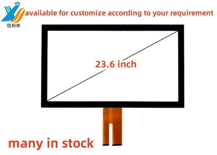 23.6 Inch Multi touch USB projected capacitive (PCAP) GG dokunmatik ekran panel lcd led monitör özelleştirilebilir AR AG AF su geçirmez yağ geçirmez kalem dokunma endüstriyel tıbbi eğitim için akıllı ev yemek siparişi