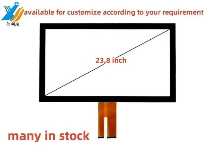23.8 Inch Multi Touch USB projektif kapasitif (PCAP) GG GFF dokunmatik ekran paneli AR AG AF su geçirmez yağ geçirmez kalem dokunmatik LCD ekran led monitör endüstriyel tıbbi eğitim satış için özel