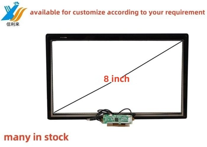 8 inç Multi touch projeksiyonlu USB kapasitif (PCAP) GG GFF ITO dokunmatik ekran paneli Tft LCD Ekran LED Monitör özelleştirilmiş AR AG AF Anti-UV su geçirmez eldivenli yağ geçirmez kalem dokunmatik tablet pc eğitim oyunları